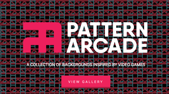 screenshot of the Pattern Arcade website